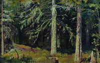 Еловый лес (И.И. Шишкин, 1890 г.)