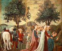 Прибытие царицы Савской к Соломону (П. Франческа, кватроченто)